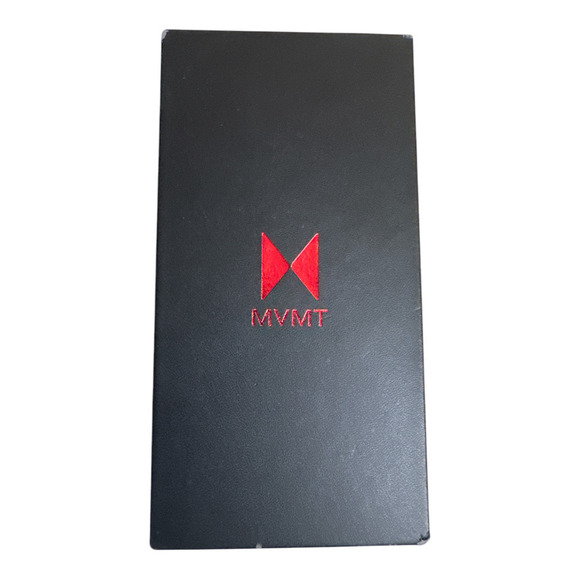 MVMT Grey Leather Strap & White Dial Chronograph F18 30mm Watch - Picture 7 of 11